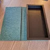 KRABIČKA NA ÚČTY, ZELENÉ BARVY, SE ZLATÝM POTISKEM, 10x20 CM
