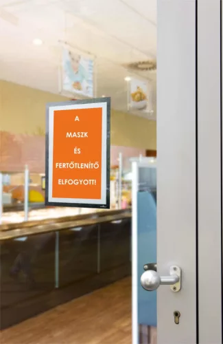 DURAFRAME MAGNETICKÝ INFO RÁMEČEK SE SAMOLEPICÍ ZADNÍ STRANOU, A4, STŘÍBRNÝ