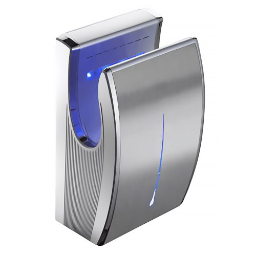Osoušeč rukou mini, vzduchová čepel, zástrčka, nerezová ocel, matný 1650W Alpha