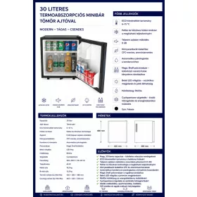 HOBBB Hanstholm minibarová chladnička, 30 l
