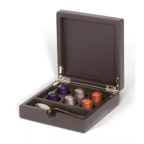 Yasur box na koření s víkem – natur, klasický, černá