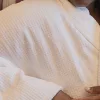 Serene luxusní velurový vaflový župan bílý XXL, 400 g
