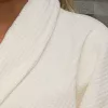 Serene luxusní velurový vaflový župan slonovinový XXL, 400 g