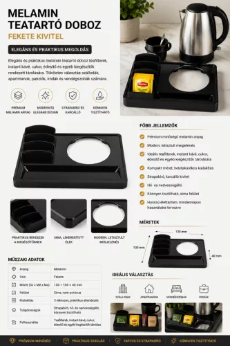 HOBBB Herlev melaminový box na čaj