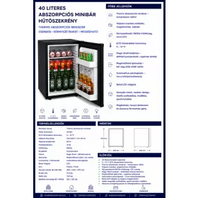 HOBBB Stavtrup minibarová chladnička, 40 l