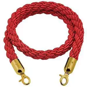 Červené kroucené zahrazovací lano, 160cm (CSKPA)