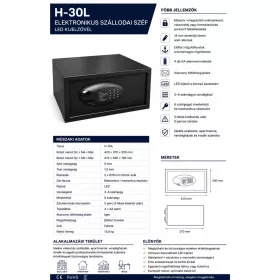 HOBBB Bølge trezor, černá
