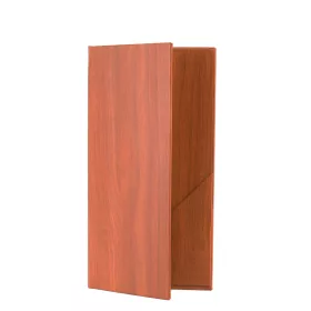   Desky na účty z koženky s dřevěným dekorem, číšnické pouzdro, 10×20 cm, s 1 velkou kapsou