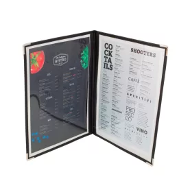 Bistro étlaptartó, 2 lapos, A4 méretű