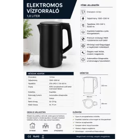 HOBBB Skagen rychlovarná konvice, 1,0 l