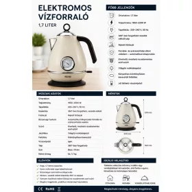HOBBB Aarhus rychlovarná konvice, 1,7 l