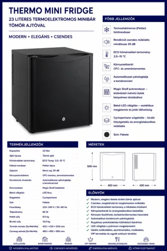 HOBBB Saltum minibarová lednice, 23 l