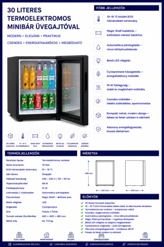 HOBBB Skødstrup minibarová lednice, 30 l