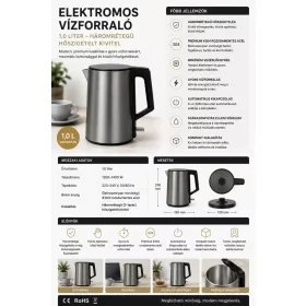 HOBBB Horsens rychlovarná konvice, 1,0 l