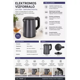 HOBBB Kolding rychlovarná konvice, 0,8 l