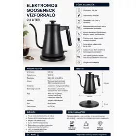 HOBBB Odense rychlovarná konvice, 0,8 l