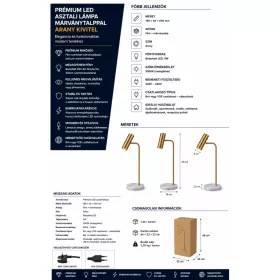 HOBBB Årsdale stolní lampa
