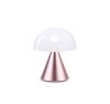 Lexon Mina Mini Led Lamp - světle růžový hliník