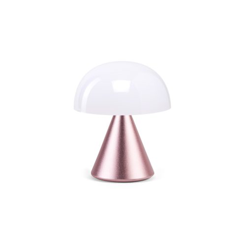 Lexon Mina Mini Led Lamp - světle růžový hliník