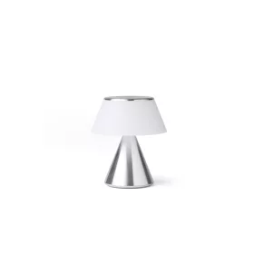   Lexon Luma M přenosná LED lampa se synchronizací barev - hliníková