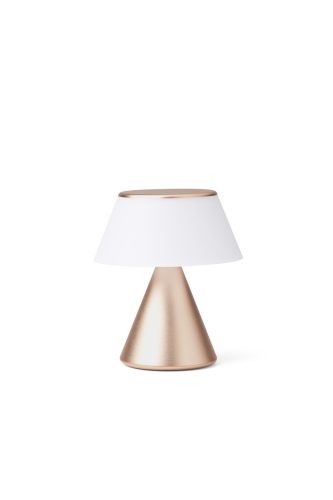 Přenosná led lampa Lexon Luma M se synchronizací barev - zlatá