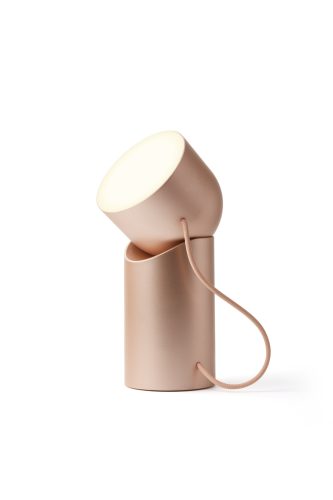Přenosná led lampa Lexon Orbe s pohyblivou hlavou - zlatá