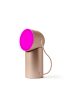 Přenosná led lampa Lexon Orbe s pohyblivou hlavou - zlatá