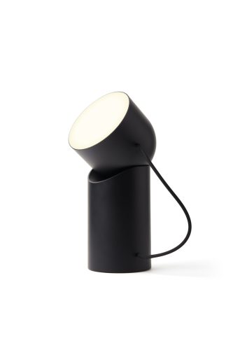 Přenosná led lampa Lexon Orbe s pohyblivou hlavou - černá