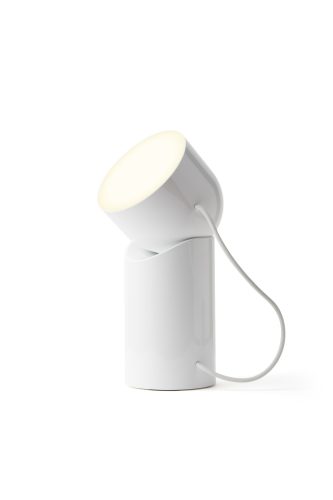 Přenosná led lampa Lexon Orbe s pohyblivou hlavou - zářivě bílá