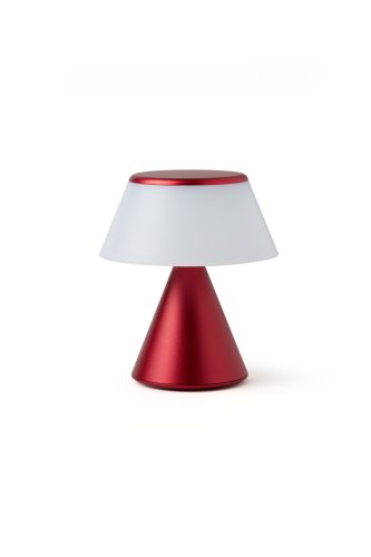 Lexon Luma S Mini nepřetržitě synchronizovatelná LED lampa - tmavě červená