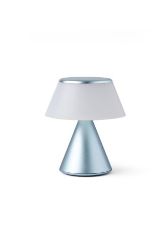 Lexon Luma S Mini nepřetržitě synchronizovatelná LED lampa - světle modrá