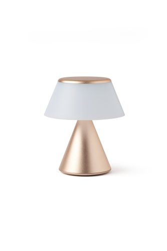 Lexon Luma S Mini nepřetržitě synchronizovatelná LED lampa - zlatá