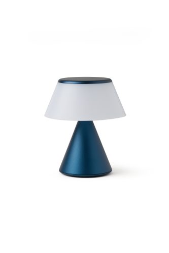 Lexon Luma S Mini nepřetržitě synchronizovatelná LED lampa - tmavě modrá
