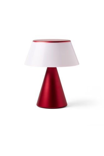 Lexon Luma XL plynule synchronizovatelná LED lampa - tmavě červená