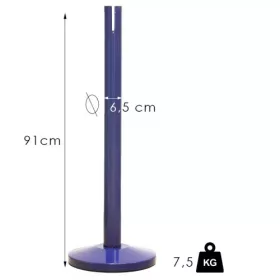   Standardní zahrazovací sloupek s pásem, 2.4m, bez pásu (NO-blue)