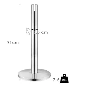   Standardní chromovaný zahrazovací sloupek s pásem, 2.4m, bez pásu (NOK)
