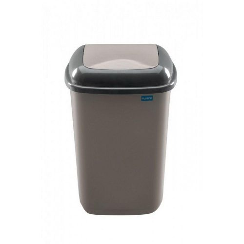 Plafor Quatro popelnice s pružinovým víkem 45L Mocca