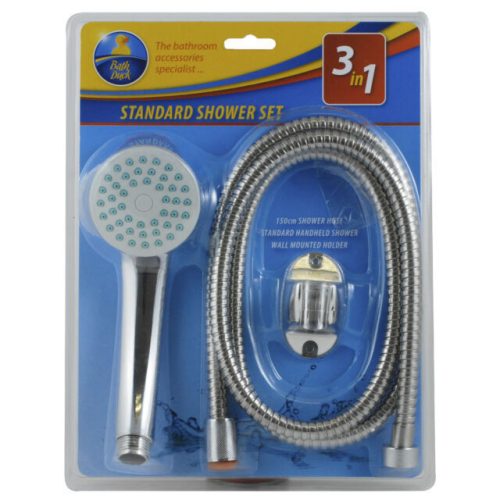 Sprchový set - 3 díly se standardní sprchovou hlavicí