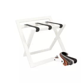 STAND+ stojan na zavazadla s opěradlem Bílý
