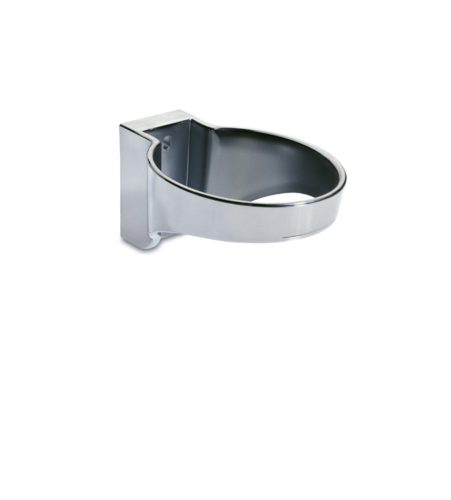 Plastový nástěnný držák ve tvaru prstence s kabelovým zámkem Chrome