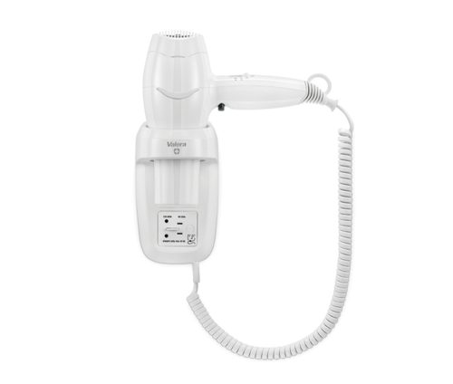 Valera Excel 1600 Shaver White Nástěnný vysoušeč vlasů se zásuvkou pro holicí strojek