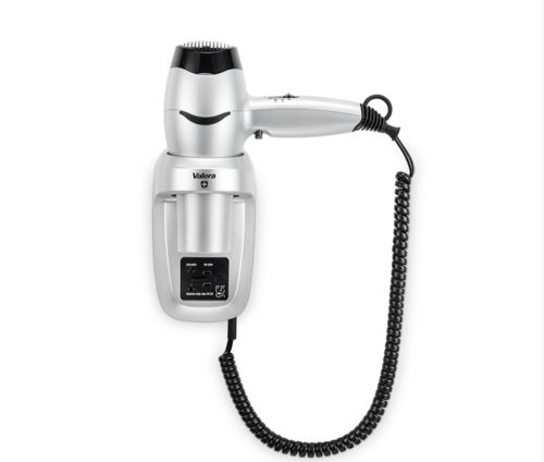 Valera Excel 1600 Shaver Silver Nástěnný vysoušeč vlasů se zásuvkou pro holicí strojek