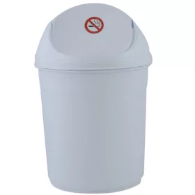 Odpadkový koš s výklopným víkem 2,5l bílý