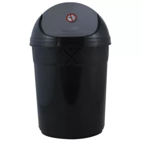 Odpadkový koš s výklopným víkem 5l černý