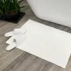 Pohodlný koupelnový kobereček bílý 50x80, 700 g