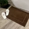 Pohodlný koupelnový kobereček hnědý 50x80, 700 g
