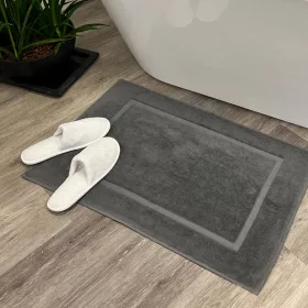   Pohodlný koupelnový kobereček břidlicově šedý 50x80, 700 g