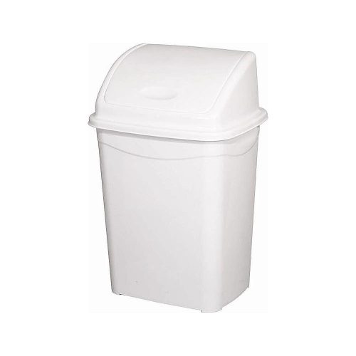 Planet Koš s odklápěcím víkem, plast, luxusní bílá, 16L