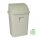 Popelnice Planet s výklopným víkem, plast, šedá eko, 16 l