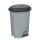Planet pedálový koš, plastový, ECO antracit, s vyjímatelným košem, 50L